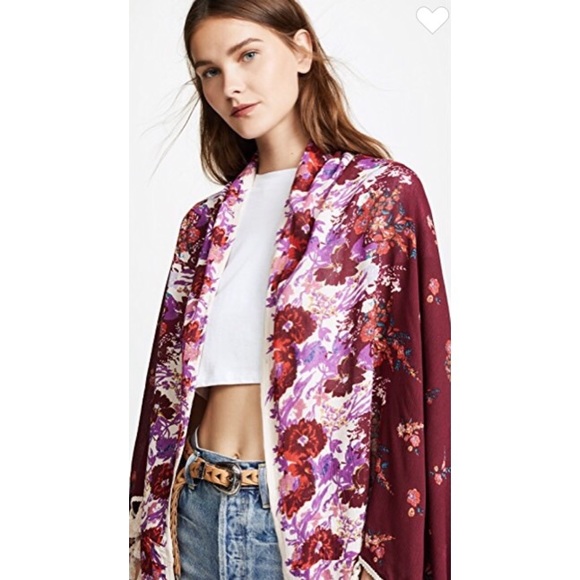 new โฆ Free People โฆ Bali Wrapped Bloom Kimono โฆ - Picture 6 of 8